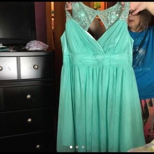 Teal homecoming dress